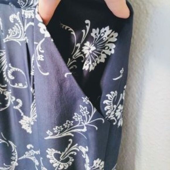 PENDLETON 100% Silk Blue Floral Sheath Dress 10 - Picture 4 of 8